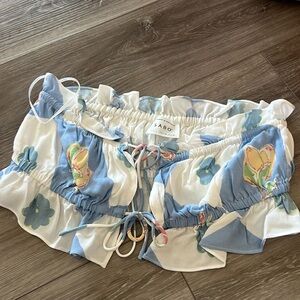 NWOT strapless sabo skirt top size 8